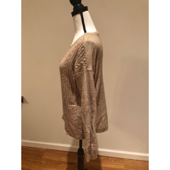 Verve Ami Light Brown Sweater Size Medium - Picture 2 of 4